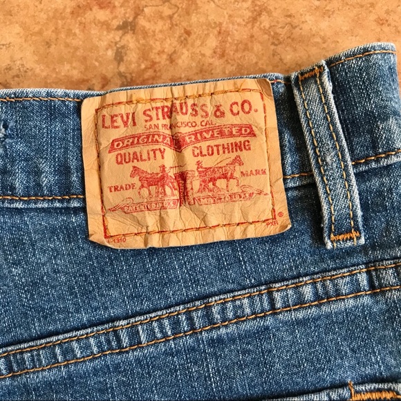 Levi’s 550 (10M) jean shorts distressed vintage - Picture 3 of 4